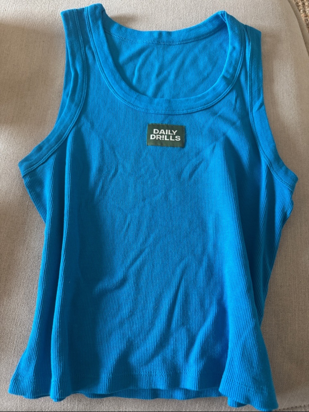 Daily Drills Blue Tank Top - Picture 2 of 2